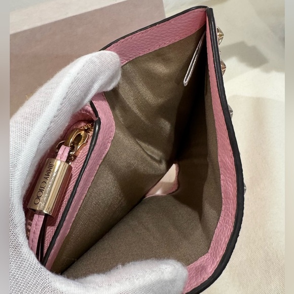 NEW✨Jimmy Choo Star Studded Bifold Compact Wallet - Picture 13 of 16